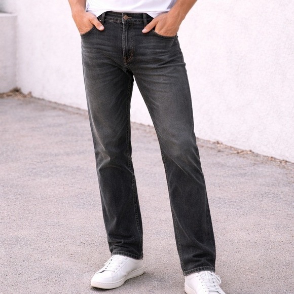 Wrangler Other - Wrangler Retro Slim Straight Mens Jeans  Grey 88MWZGD 36x34 Stretch Denim‎